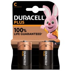 Duracell Plus C 1.5V Batteries (2 Pack)