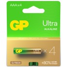 GP Ultra AAA Alkaline Batteries (4 Pack)