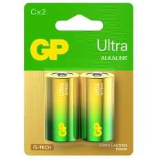 GP Ultra C 1.5V Alkaline Batteries (2 Pack)