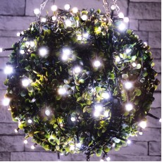 Premium Outdoor Battery Operated Cool White String Lights with Timer