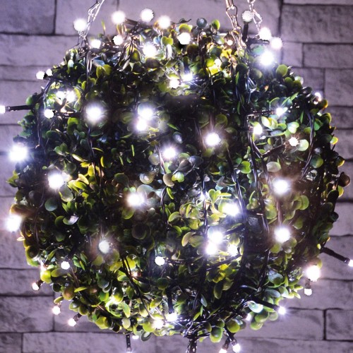 Premium Outdoor Battery Operated Cool White String Lights with Timer