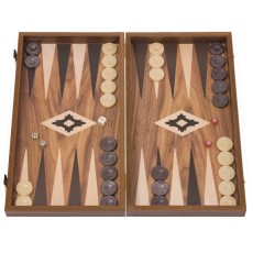 Walnut Veneer Backgammon Set