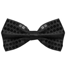 Sequin Bow Tie (Black)