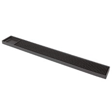 Deluxe Black Rubber Bar Mat Hire