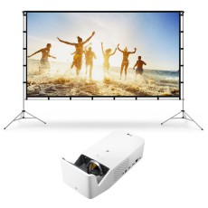 LG CineBeam Short Throw Projector & 100" Screen Hire