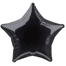 Black 20" Star Foil Balloon
