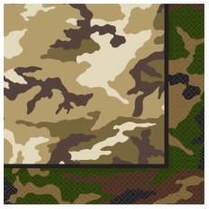 Camouflage Napkins (16 Pack)