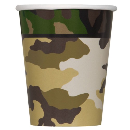 Camouflage Paper Cups (8 Pack)