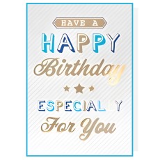 Happy Birthday Especially For You Greeting Card