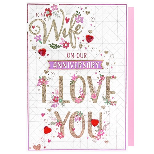 To My Wife On Our Anniversary Greeting Card