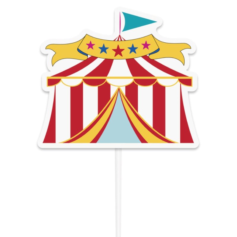 Party Supplies Circus Cake Topper Circus birthday Circus birthday ...