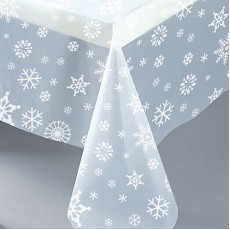 Clear Snowflakes Table Cover