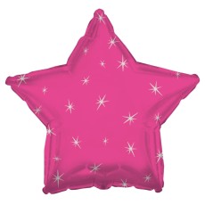 Hot Pink Sparkle Foil Balloon 45cm (18")