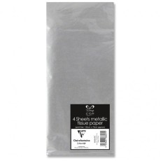 Silver Metallic Tissue Paper (4 Pack)