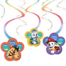 Paw Patrol Paw Design Dizzy Danglers (6 Pack)