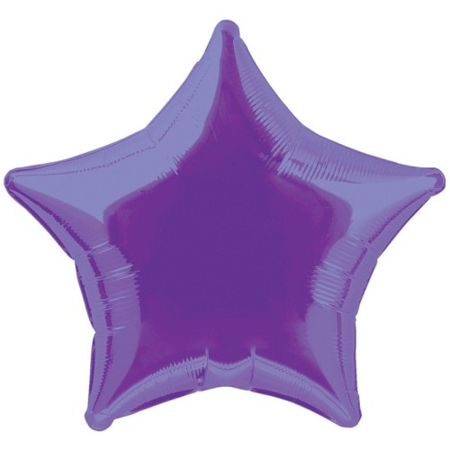 Purple 20" Star Foil Balloon