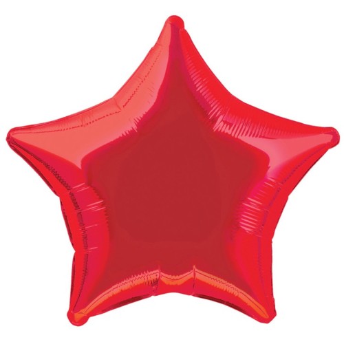 Red 20" Star Foil Balloon