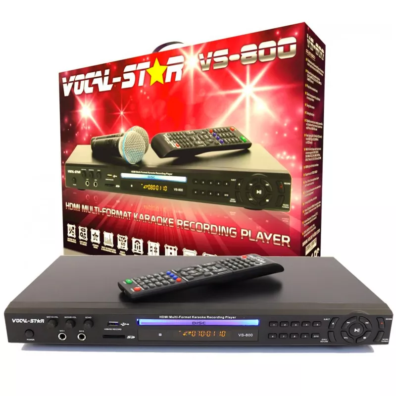 Vocal-Star VS-600 Bluetooth Karaoke Machine with 150 Party Songs