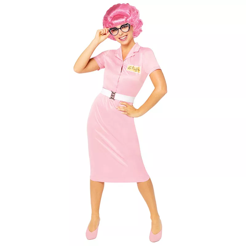 Pink Ladies Fancy Dress 1950s Grease Jacket Fancy Dress Costume Hen Night  Party