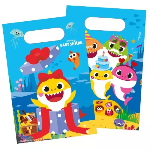 Buy Baby Shark Loot Bags (8 Pack) | Party Chest