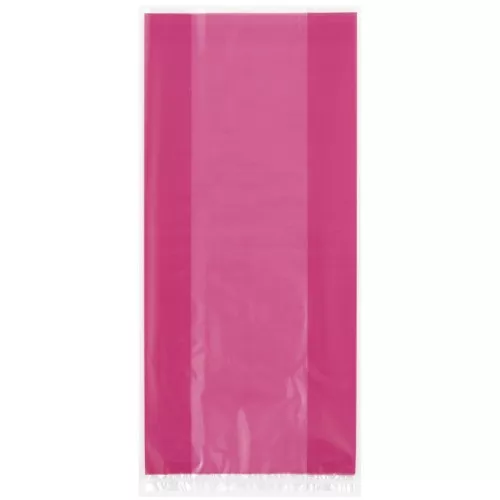 Buy Cerise Pink Sweet Bags with Twist Ties (30 Pack) | Party Chest