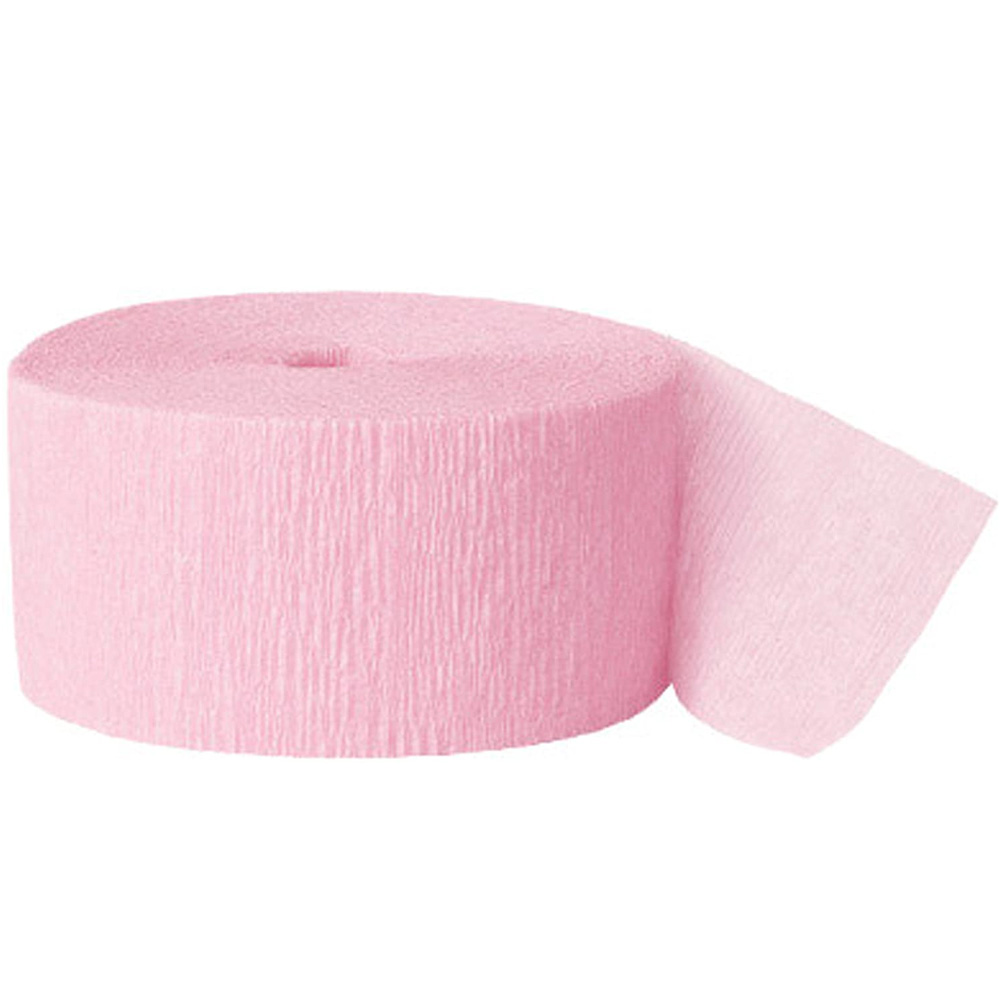 24.6m Hot Pink Crepe Paper Streamer Roll for Parties