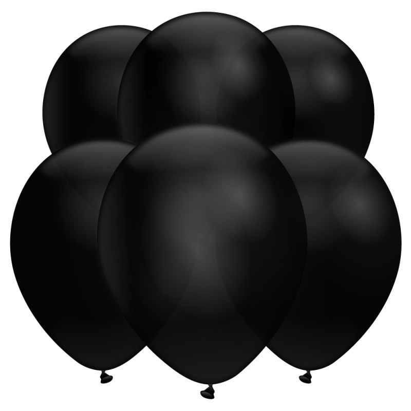 Buy Phantom Black Latex Balloons 10 Pack Party Chest 8480